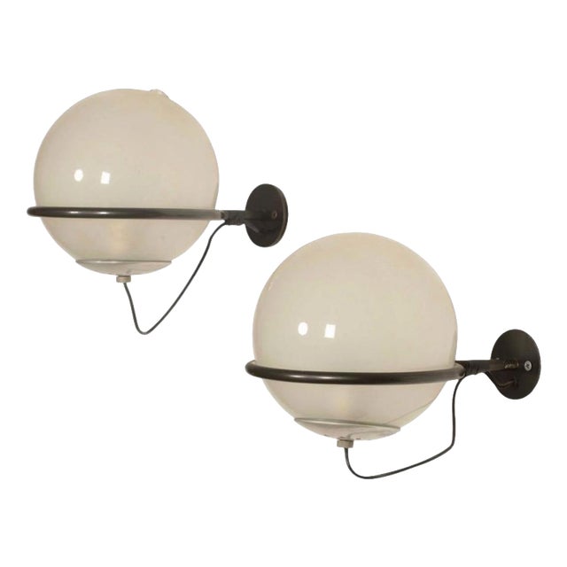 Model 238/1 Wall Sconces attributed to Gino Sarfatti for Arteluce, 1960s, Set of 2 For Sale