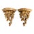 Vintage Rococo Style Italian Gilt Wall Brackets Shelves - A Pair For Sale