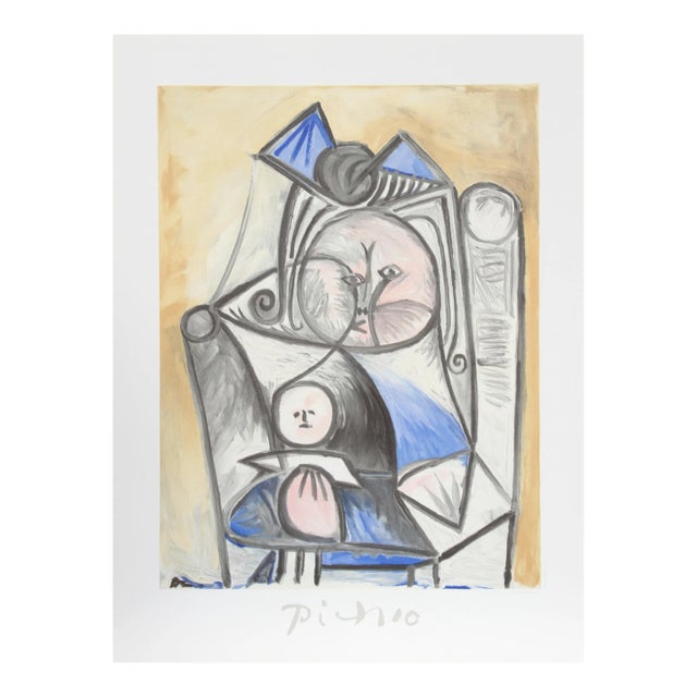 1980s "Fillette a la Poupee" Lithograph After Pablo Picasso For Sale