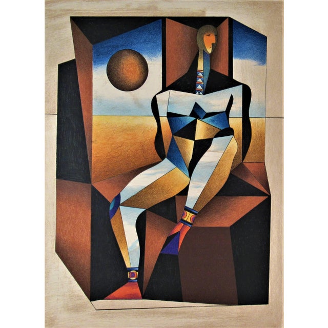 Artist: Neal Doty (American, born 1941) Title: Man Sitting Year: 1979 Medium: Color serigraph Edition: Numbered 93/135...