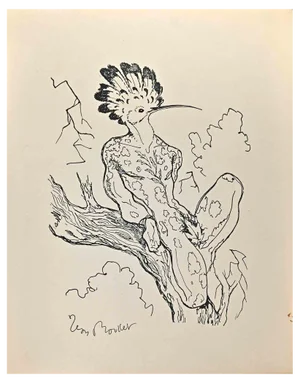 Leon Boullet, Metamorphosis, Lithograph, 1950s