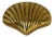 Vintage Solid Brass Coastal Clamshell Trinket Box For Sale