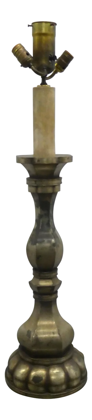 20th Century Towering Italian Tole Table Lamp