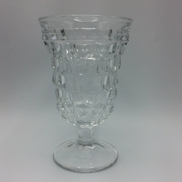 1950s Fostoria American Clear Low Water Goblet - Set of 7 For Sale - Image 5 of 8