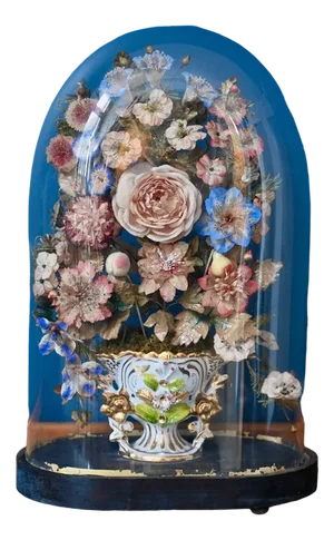 Bridal Globe with Porcelain Bouquet
