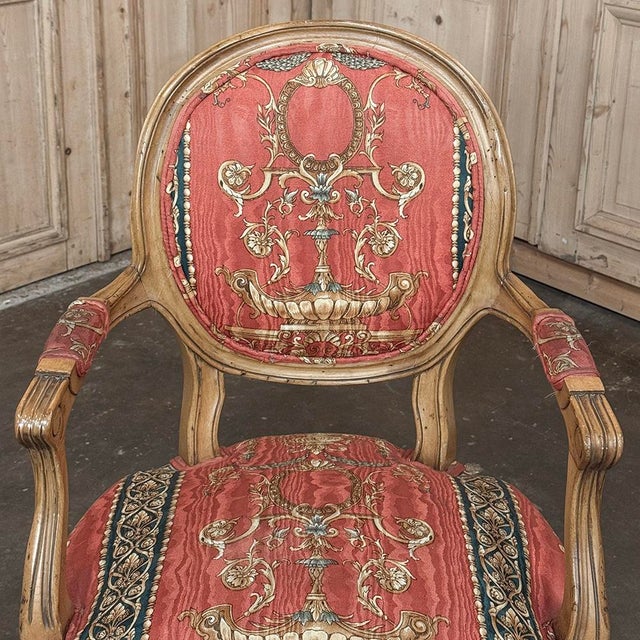 Set of 8 French Louis XVI Fruitwood Dining Chairs Includes 2 Armchairs For Sale - Image 9 of 18