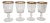 Lenox “Viceroy” Footed Juice Glasses - Set of 4 For Sale