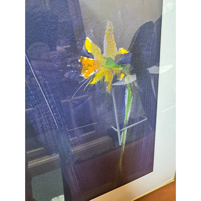 Isabel Wyatt Midnight Daffodil Original Painting, Signed For Sale - Image 4 of 12