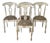 Rustic Italian Made Buying and Design Farmhouse Dining Chairs - Set of 4 For Sale