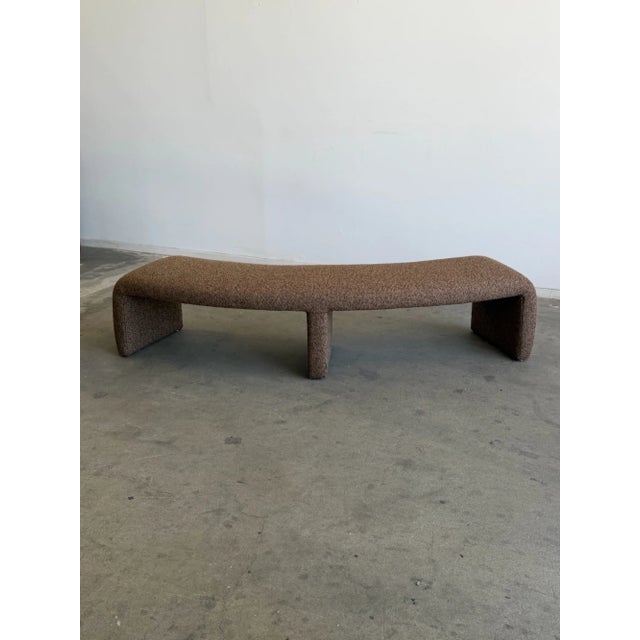 Handcrafted Curved Waterfall Bench For Sale - Image 9 of 10