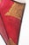 Vintage Moroccan Berber Hand-Painted Red Hide & Iron Wall Sconce Shade, 1980s For Sale In Palm Springs - Image 6 of 10