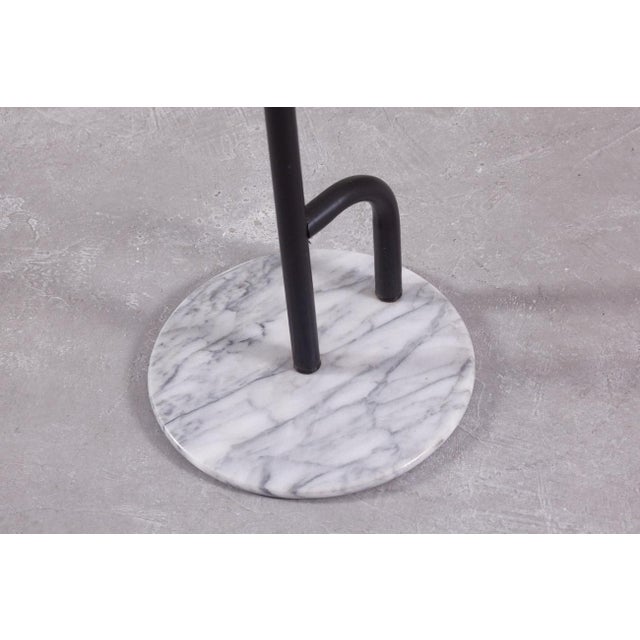 Metal Vintage Dressboy with Marble Base and Black Tubular Metal, Italy, 1980s For Sale - Image 7 of 8