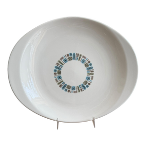 Mid-Century Modern Atomic Serving Platter Canonsburg Pottery Temporama Pattern