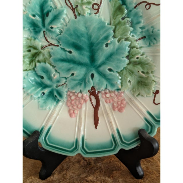 A charming example of 19th-century French majolica from the celebrated Sarreguemines manufactory in Lorraine, France. This...