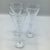 Set of 9 Mikasa etched cordial glasses with 4 5 different patterns.