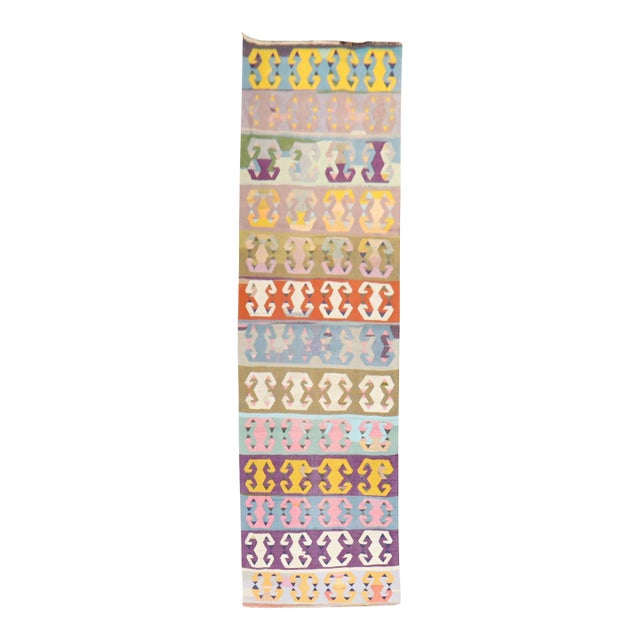Early 21st Century Turkish Kilim Runner - 2'8" x 10' For Sale