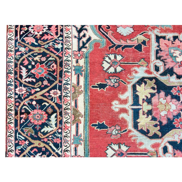 Late 19th Century Persian Serapi Rug For Sale - Image 10 of 16