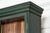 Green Large English Glazed Painted Pine Bookcase, 1880 For Sale - Image 8 of 13