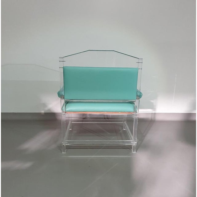 Acrylic Glass Chair, 1980s For Sale - Image 17 of 18