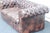 Vintage Leather Chesterfield Tufted Settee Sofa For Sale In Chicago - Image 6 of 11