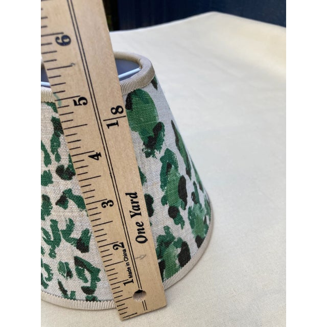Mary Jane McCarty Designs Green Leopard Lampshades For Sale - Image 4 of 8