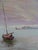 Textile Oluf Olsen Tara, Leaving Port, 1981, Oil Painting on Canvas, Framed For Sale - Image 7 of 14