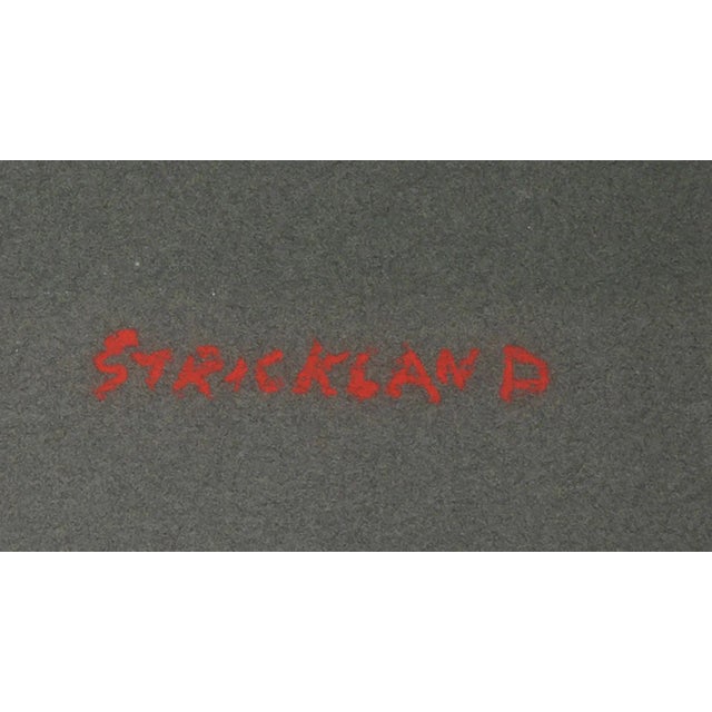 Thomas Strickland Portrait of a Young Woman, Pastel Drawing by Thomas Strickland circa 1970 For Sale - Image 4 of 4