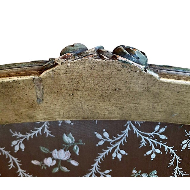 Pair of 19th-Century Louis XV-style Painted Armchairs For Sale - Image 16 of 18