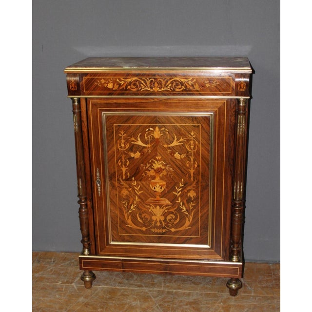 Napoleon III Buffet in Marquetry, 1890s For Sale - Image 10 of 14