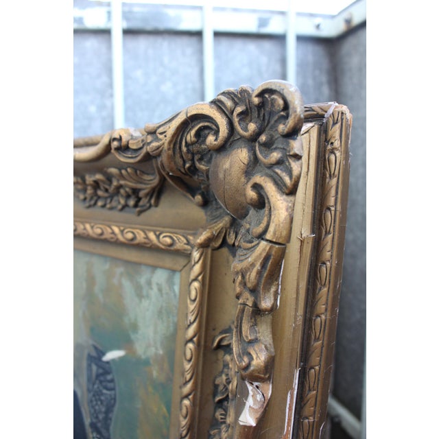 Black Lady Smoking, 1950s, Oil Painting, Framed For Sale - Image 8 of 18