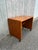 Danish Modern Teak Writing Desk With Finished Back on Castor Wheels For Sale - Image 13 of 13