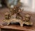 19th Century French Gilt Spelter Rooster Inkwell Signed A. Bossu For Sale - Image 11 of 12