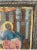 Rose Antique Greek Orthodox Icon – St. Luke the Evangelist With Ox, Hand-Painted Tempera Gilded Wood 17.5” X 13” Rare Find For Sale - Image 8 of 10