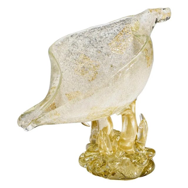 Gold Rugiadoso Centerpiece by Ercole Barovier for Barovier, Toso & Co., 1940s For Sale - Image 8 of 8