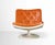 Artifort F976 Chair in Orange Leather by Geoffrey Harcourt, Italy, 1970s For Sale - Image 3 of 9