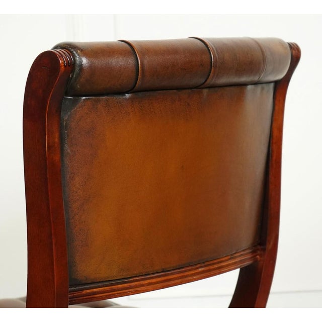 Chesterfield Leather Dining Chairs, Set of 6 For Sale - Image 13 of 16