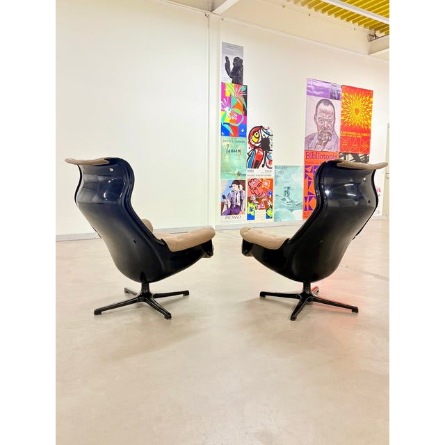 1960s Vintage Lounge Chairs by Svensson Sandstrom for Dux, 1968, Set of 2 For Sale - Image 5 of 6