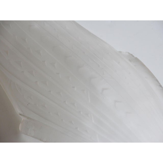 Silver Art Deco Molded Glass and Nickeled Bronze Wall Sconces from Hanots, 1920s, Set of 2 For Sale - Image 8 of 15