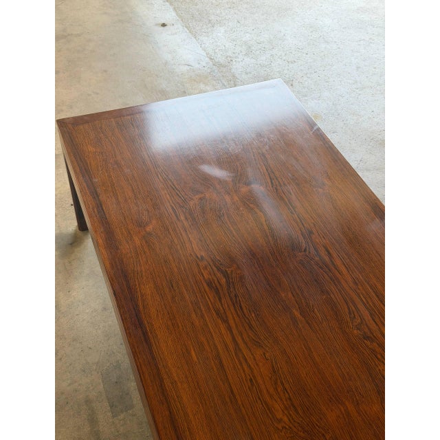 Vintage Danish Rosewood Coffee Table - Mid Century Modern Scandinavian Table 1960s For Sale - Image 9 of 10