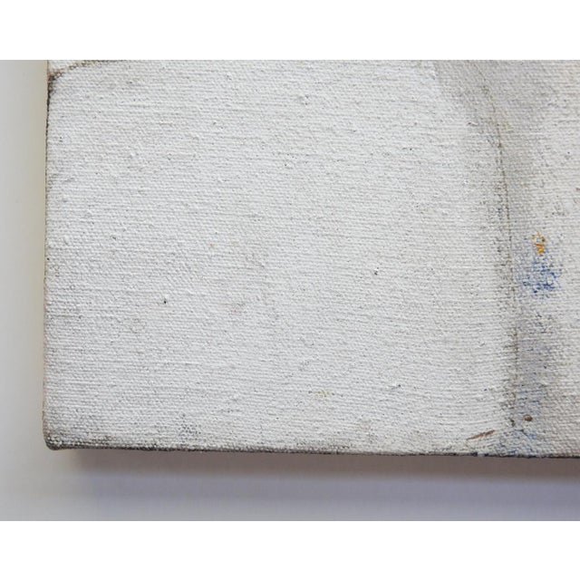 Abstract Small Late 20th Century Neutral Abstract Painting For Sale - Image 3 of 7
