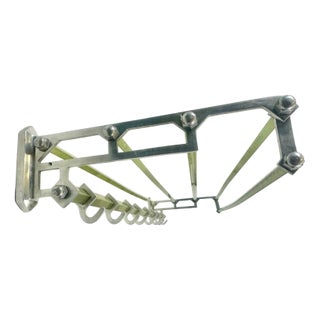 Art Deco Aluminium Coat Rack, 1950s For Sale