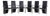 RST Chair Dining Chairs in Black Leather from Ronald Schmitt, Set of 6 For Sale