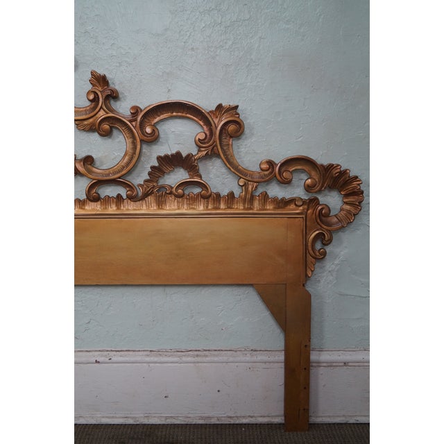1950s Gilt Metal Gold Rococo King Size Headboard Chairish