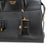 Animal Skin Prada Saffiano City Black Gold Hardware Leather Structured Tote Bag For Sale - Image 7 of 12