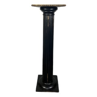 Antique Victorian Ebony Column For Sale
