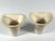 Italian Porcelain Wall Pocket Pair: Woven Basketweave Floral Sconces For Sale - Image 6 of 10