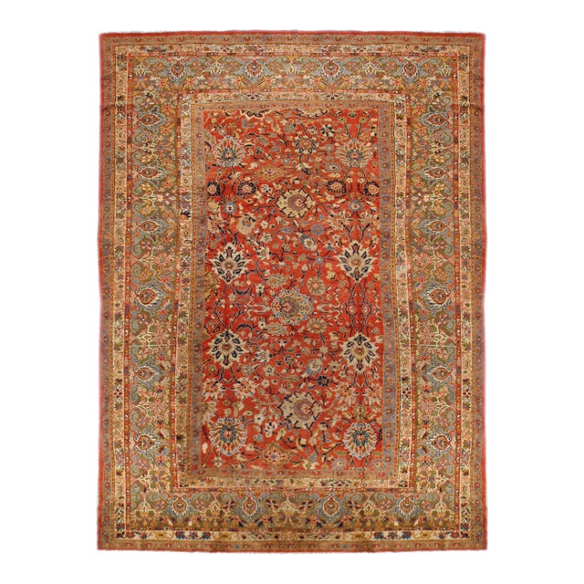 Antique Rug 9'2 X 13'5 For Sale