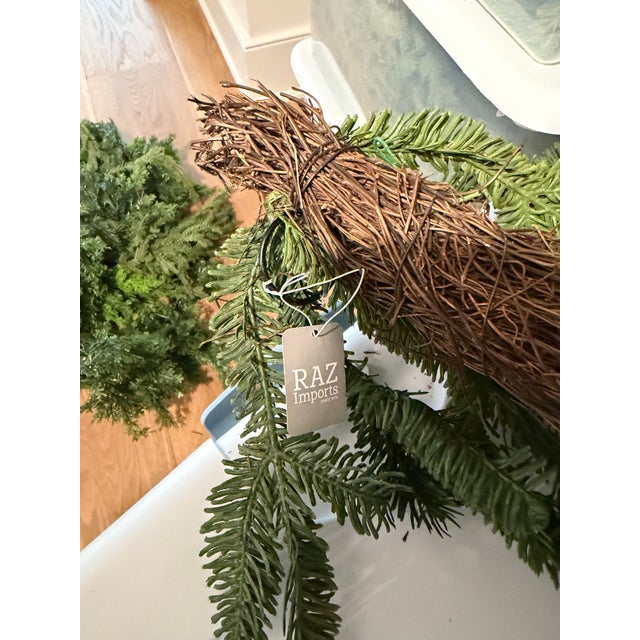 RAZ Imports 6' Mixed Greenery Garland with pine cones. Brand new! Never used! still has tags. 16 strands of Garland....