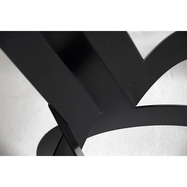 Metal Italian Modernist Black Metal Coat Stand For Sale - Image 7 of 12