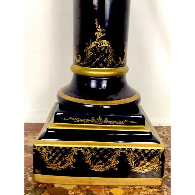 20th Century French Sèvres Porcelain Pedestal For Sale - Image 6 of 7